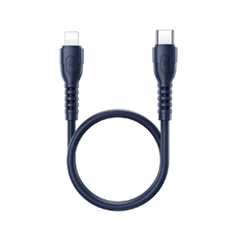 کابل شارژ تایپ سی به لایتنینگ ریمکس مدل LEDY RC-C022 طول 30 سانتی متر